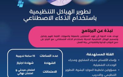 برنامج تطوير الهياكل التنظيمية باستخدام الذكاء الاصطناعي